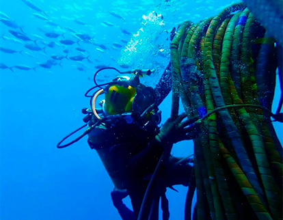 inspeção subaquática e manutenção deosub